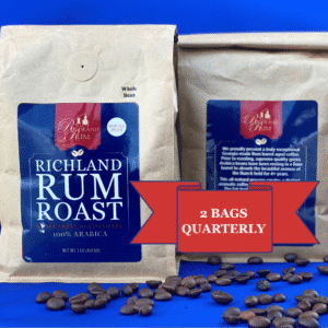 Receive Rum Barrel Aged Coffee every three months