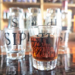 Sip! Don't Shoot your favorite libation. Shot glass